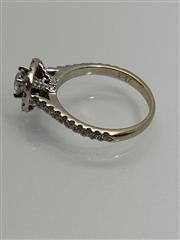 1 CTW 53 Diamond Engagement Ring 14K White Gold 4.2 grams size 7.25